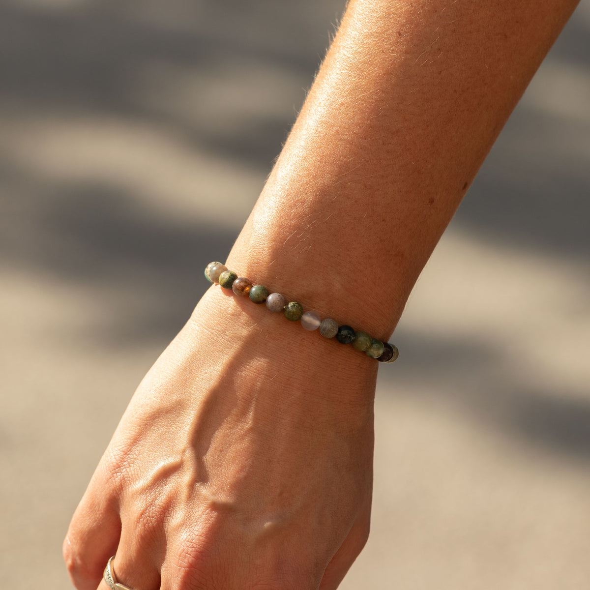 BRANSOLETKA OBFITOŚCI, WZROSTU I NOWYCH MOŻLIWOŚCI - AGAT MSZYSTY 6 MM - unisex