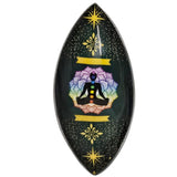 Enamelled  Incense Bowl - Aluminum - Lotus Buddha Chakra
