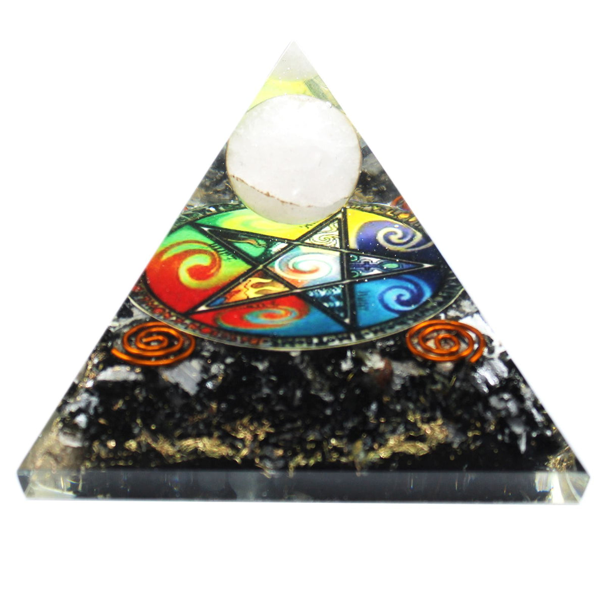 Piramida orgonitowa – Midnight Pentagon – 70 mm