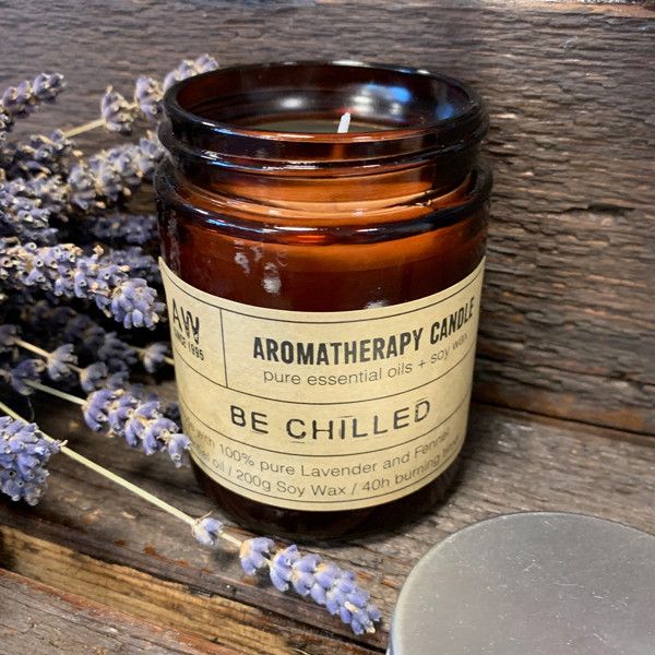 Świeca sojowa do aromaterapii 200 g – Be Chilled